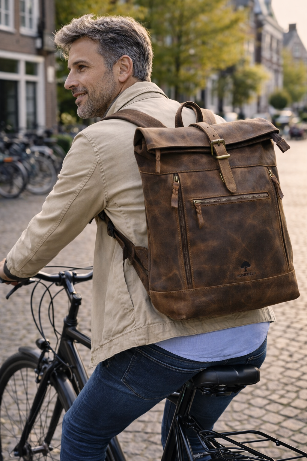 Luxe Leren Rugtas Dames en Heren – tijdloos en handgemaakt