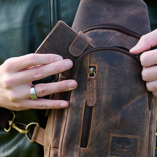 Leren Crossbody Tas – Compact, Duurzaam & Stoer Vintage Leer