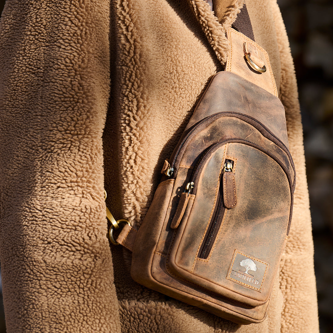 Leren Crossbody Tas – Compact, Duurzaam & Stoer Vintage Leer