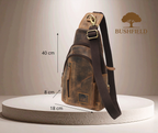 Lederne Umhängetasche – Kompakt, robust & stylisches Vintage-Leder